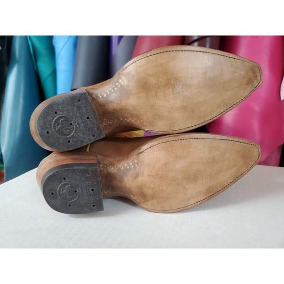 Kimmel Boot Co. Custom Shop Hash Brown Pig Western Cowboy Boots Women's 5.5 B - Picture 7 of 11